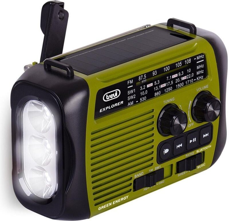 Ra 7F30 bt Portable Analog Schwarz, Grün - Trevi