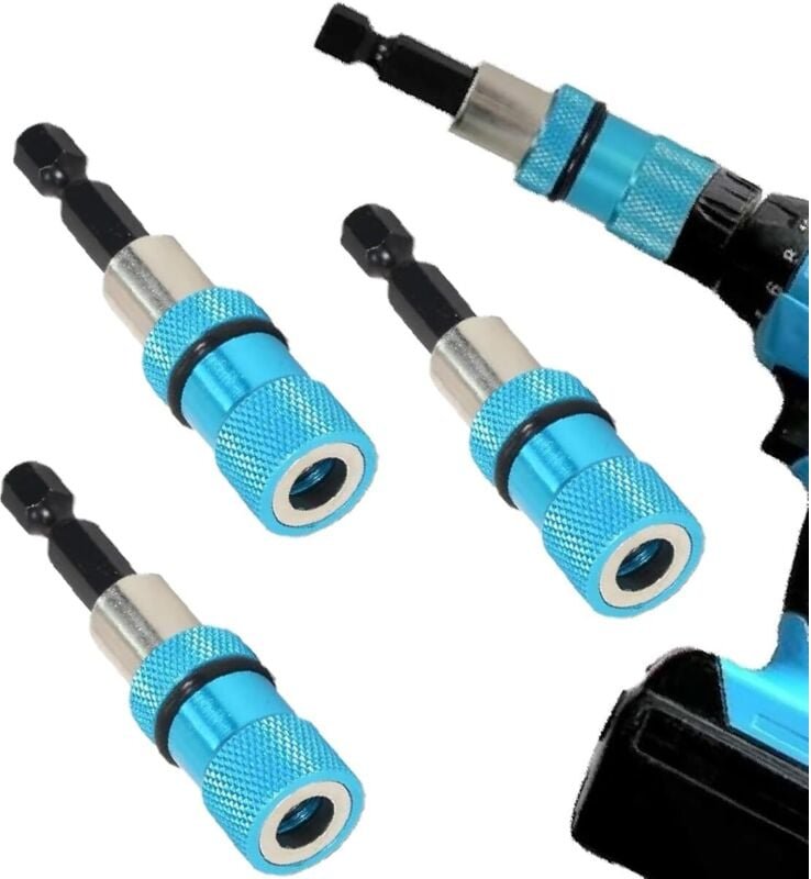 3-teiliger magnetischer Schraubendreher-Bithalter, Schnellwechselschraubendreher, schwenkbarer Bithalter, magnetischer S...