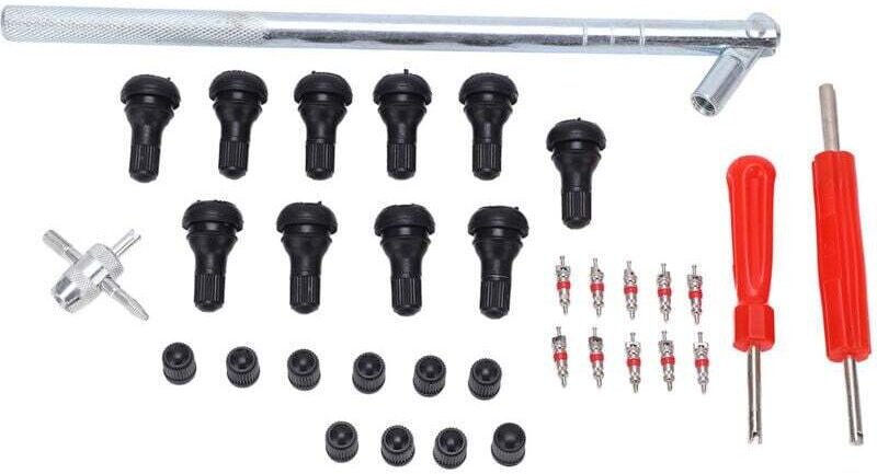Set mit 34 Ventilschaftausziehern, Ventileinsatz-Entfernungswerkzeug, Reifenreparatur- und Montagehilfe für Wohnmobile, ...