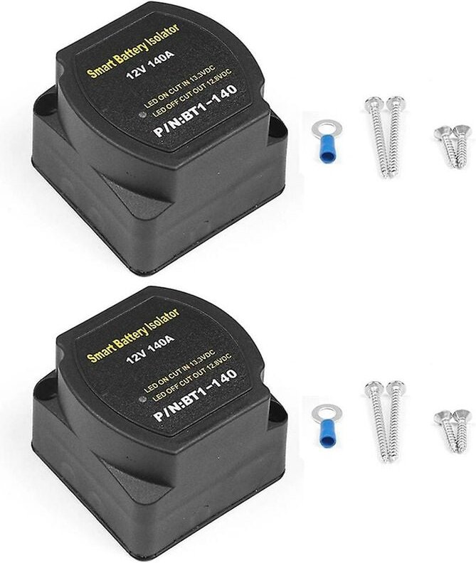 Woosien - 2set Dual Batterie Smart Isolator 12v 140 Amp Spannung Empfindliche Relais Vsr Smart Switch Für atv Utv b