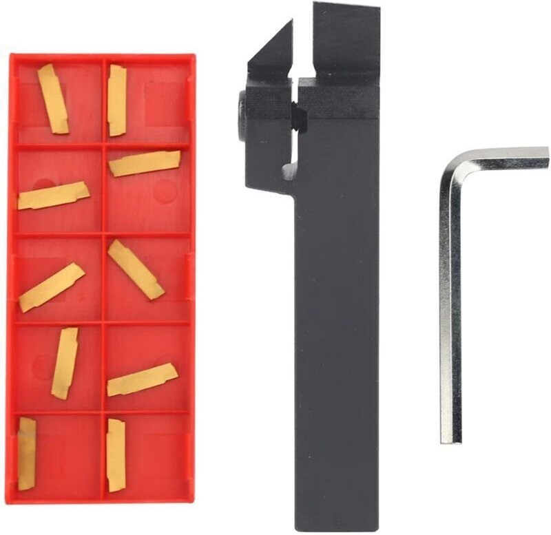 Vtizikl Outil de Tronçonnage de Tour, Outil de Tronçonnage de Tour, MGEHR1616-2 Porte-outil de Tournage de Tour CNC 100 ...