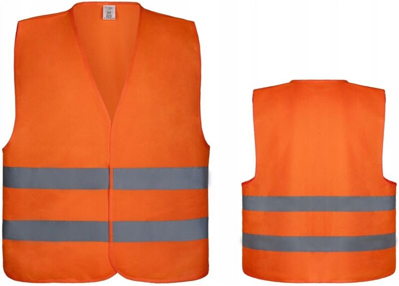 Warnung: Orange Weste, Grösse Xxxl