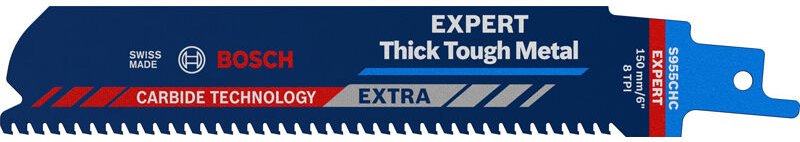 Accessories 2608900365 expert 'Thick Tough Metal' s 955 chc Säbelsägeblatt, 1 Stück Sägeblatt- - Bosch