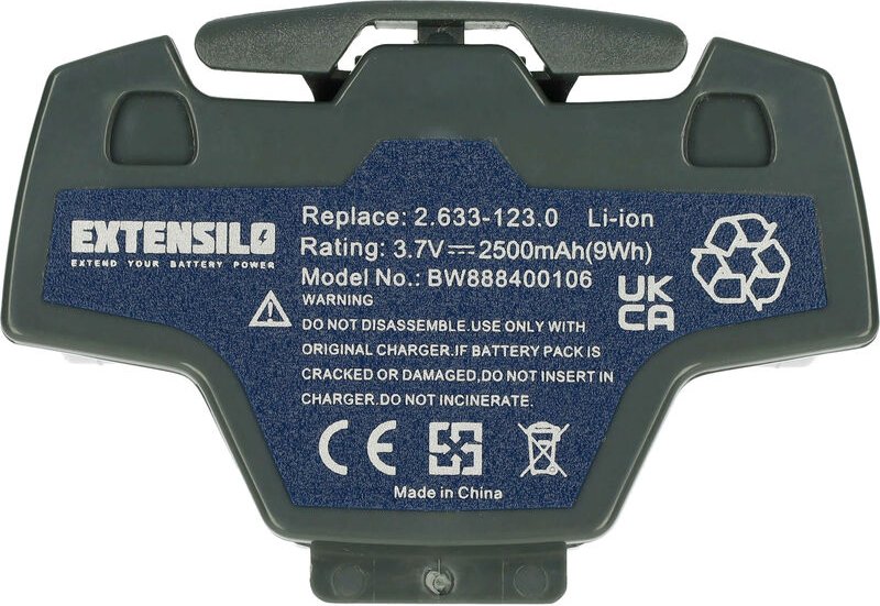 Akku kompatibel mit Kärcher 1.633-457.0, 1.633-459.0, 1.633-465.0, 1.633-461.0 Home Cleaner Heimroboter Grau (2500 mAh, ...