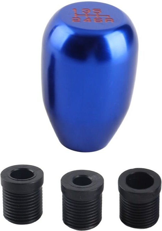 Schaltknauf für Schaltgetriebe, 6-Gang-Schalthebel, einfache Montage mit 3 Adaptern, verbessert das Erscheinungsbild Ihr...