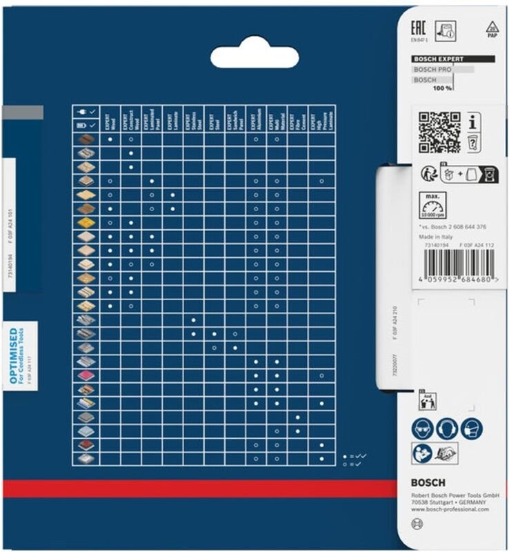 Bosch EXPERT Kreissägeblatt Wood, 140x1,8x20 mm, Z42 mit Reduzierring