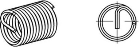 Gewindeeinsatz R 88331 FormA-Fein M24x2x36 A 2 10 Stück AMECOIL 10 Stk