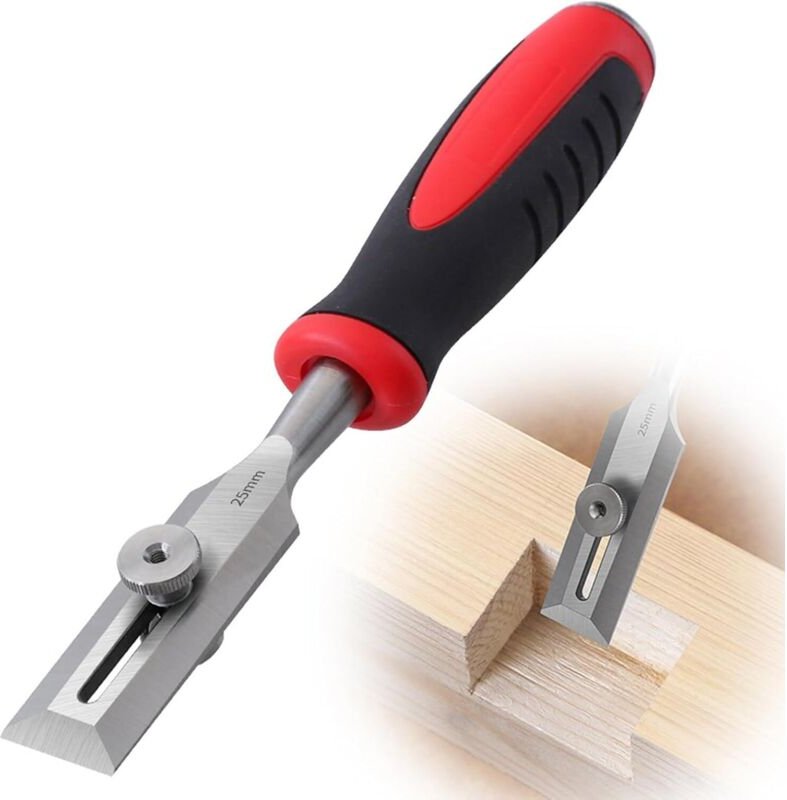 CCYKXA Holzmeißel, Flachmeißel, Schnitzmeißel, CRV-Holzmeißel, Bankmeißel für Schreiner, Handwerker, Skulpturenrahmen