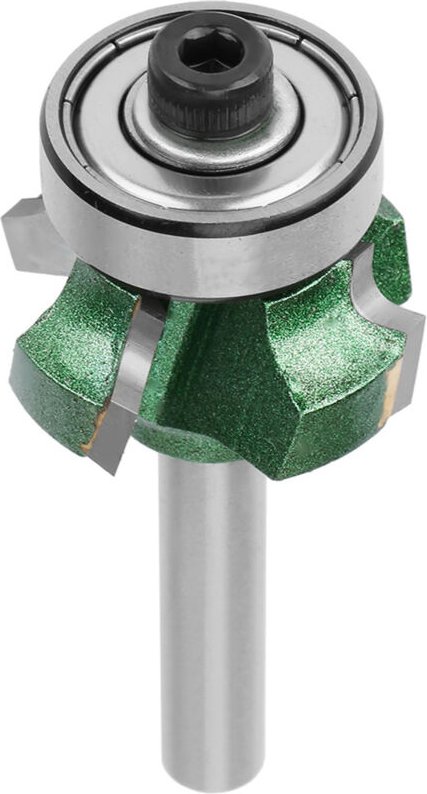 4-schneidiger Holzfräser mit 6,35 mm Schaft, Schnitzen.