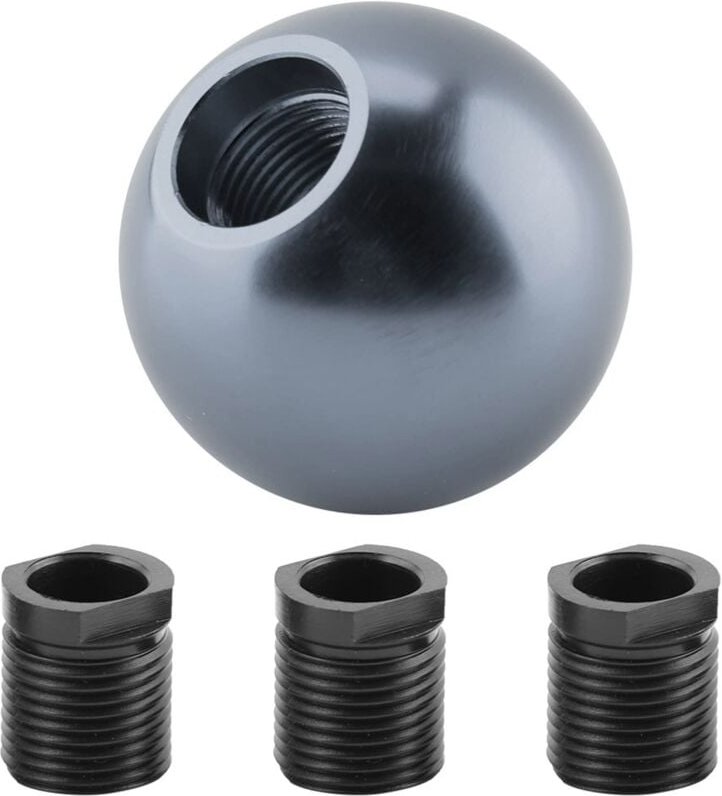 Zoternen - Universal-Schaltknauf für manuelle Auto-Schaltung, runder Kugelform-Schaltkopf (Titanfarbe)