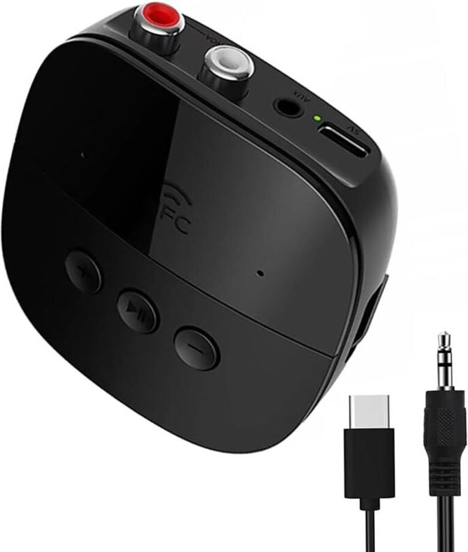 BR06 Pro Bluetooth 5.2 Empfänger, Bluetooth-Adapter für HiFi-Systeme, Bluetooth-Audioempfänger mit 3,5-mm-Klinkenanschlu...