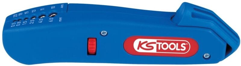 KS Tools Abmantelungsmesser, 0,5-6,0 mm², zum Abmanteln aller gängigen Rundkabel