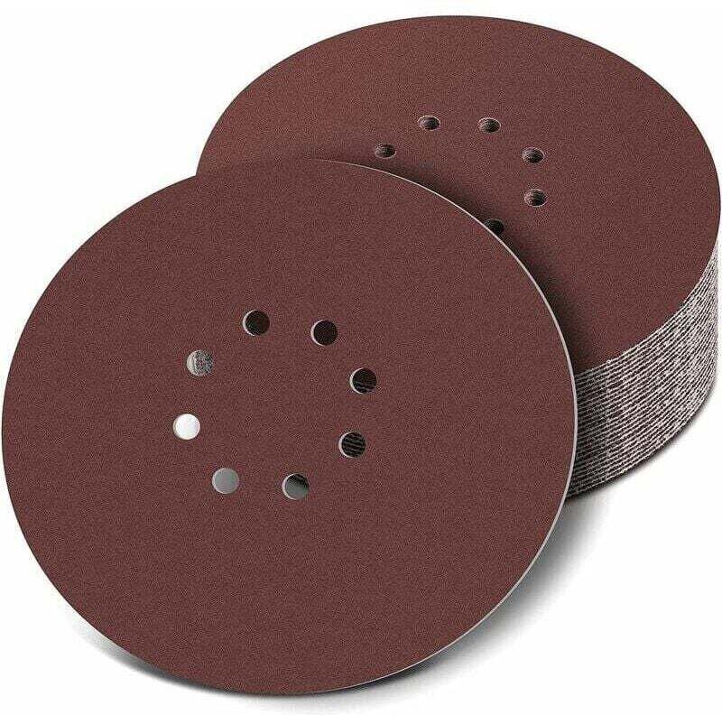 225-mm-Schleifscheibe, 30 Stück runde Schleifscheiben, 8-Loch-Schleifpapier, Schleifpapier für Trockenschleifer/Giraffe-...