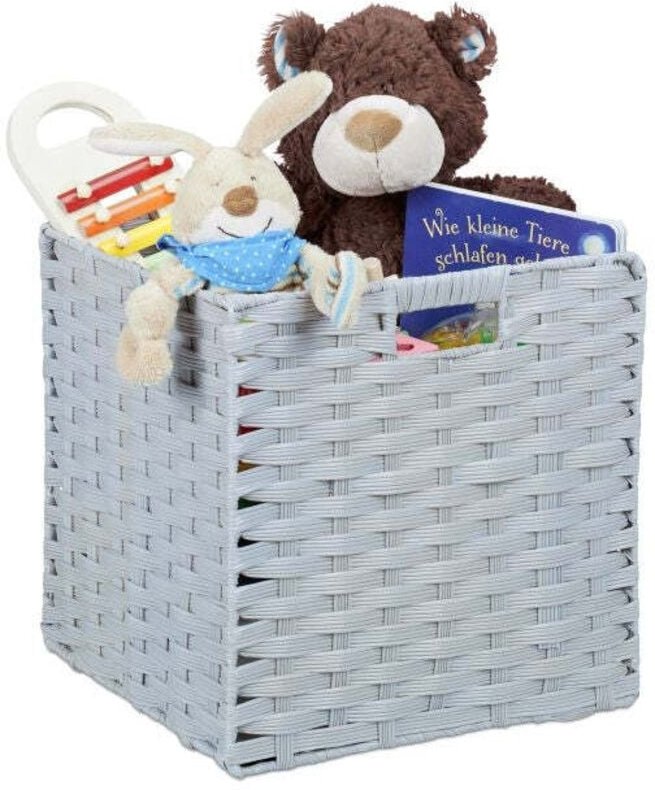 Folding storage basket