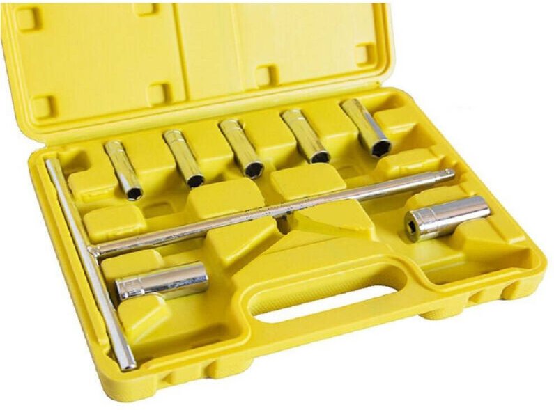 Trade Shop Traesio - Trade Shop - sechskant t-schlüsselsatz 7-TEILIG steckschlüsselkoffer 8 - 9 -10 -11 -12 -13 - 14 mm ...