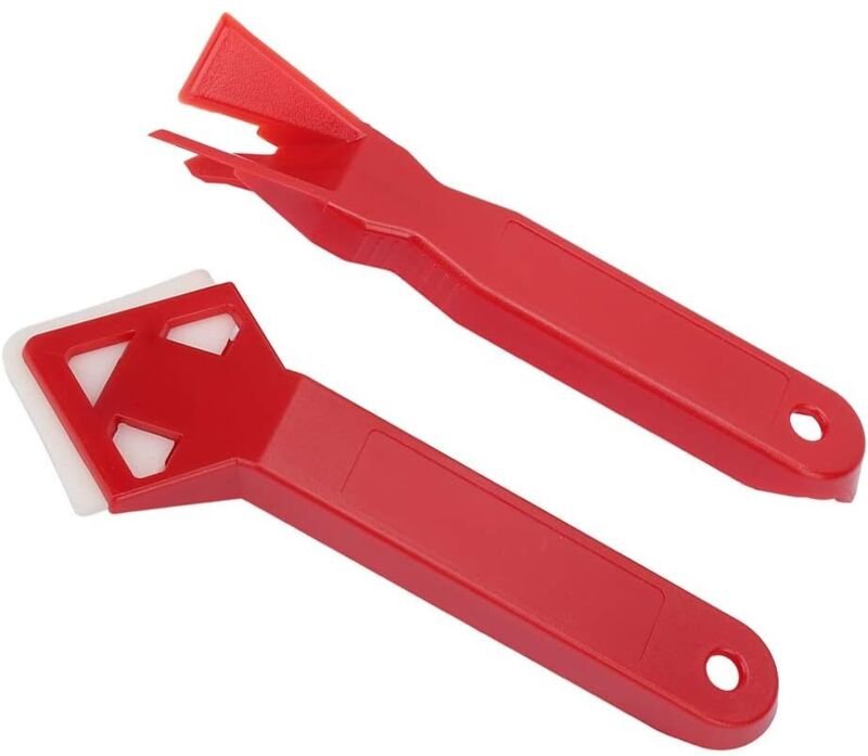 CCYKXA 2-teiliges Dichtungswerkzeug-Set mit Silikon-, Glas-Dichtungsmittelentferner und Zementdichtungsmasse