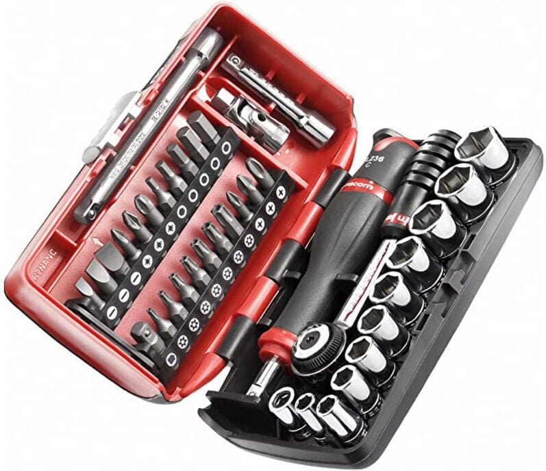 Steckschlüsselsatz 1/4" mit Schraubset (38-tlg.) - FACOM R2NANO