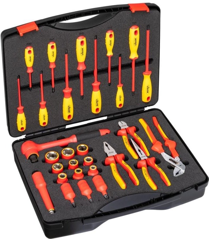 Vde Werkzeug Satz, Vierkant hohl 12,5 mm (1/2), Außen Sechskant Profil, Innen Sechskant Profil, Kreuzschlitz Profil ph, ...