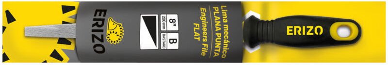 Flache Feile ERIZO 8" Fein Flach Feine Spitze