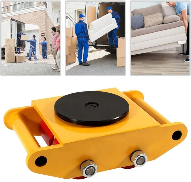 360° Drehung 6 Ton Hochwertige Schwerlast Schwerlastrollen Transportfahrwerk Panzerrollen Fahrwerk Rollen Transportrolle...