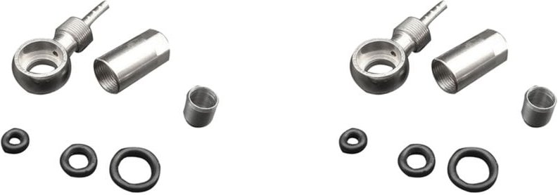 Tlily - 2X Fahrrad-Kabelend-Set -Banjo-Anschluss für sram level red etap S900 mit Olivesand-Dichtring und ÖLnadel