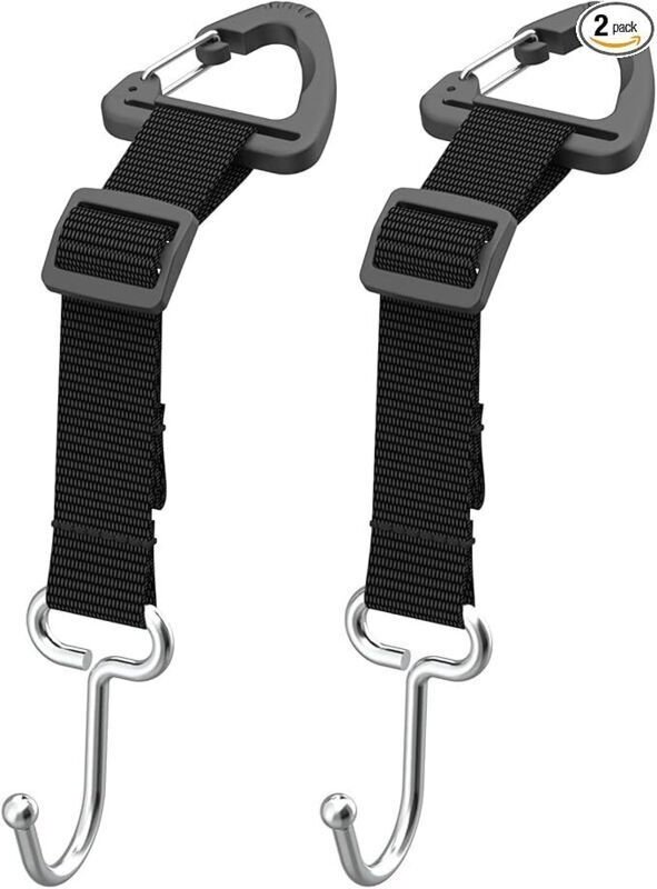 Auto-Handtaschenhaken, niedlicher, verstellbarer, unsichtbarer Metallhaken zum Aufhängen von Handtaschen, Kleiderbügel-O...