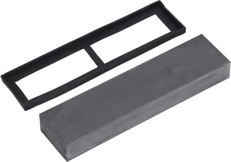 Hochdichter, verdickter Schleifstein, Nassschleifstein-Set, Schleifscheibe mit rutschfester Gummibasis für Schälmesser (...