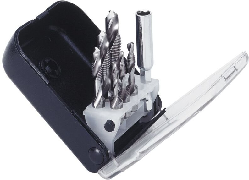 Exact - Gewindebohrer Bit-Satz ClipSet a SGE-Bits hssg M3-M10 Sechskant Gewindebohrer