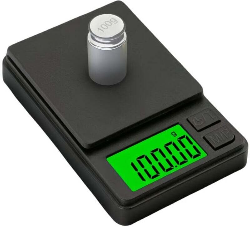 Schmuckwaage 1000 g x 0,01 g, schwarz, digital, Reisewaage, Mini-Digitalwaage, kleine Taschenwaage, Reisewaage, Küchenwa...