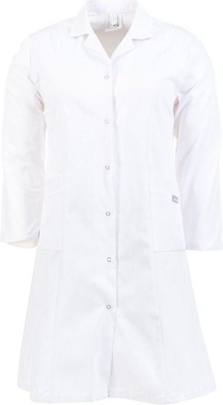 Planam Berufsmantel Baumwolle langarm, Damen Gr. 44 reinweiß