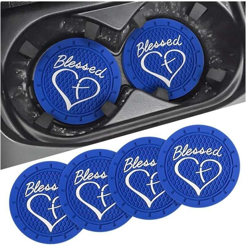 Stück PVC-Becherhalter für Fahrzeuge, universelle Auto-Becherhaltermatten, 7 cm Durchmesser, staubdichte Auto-Becherhalt...