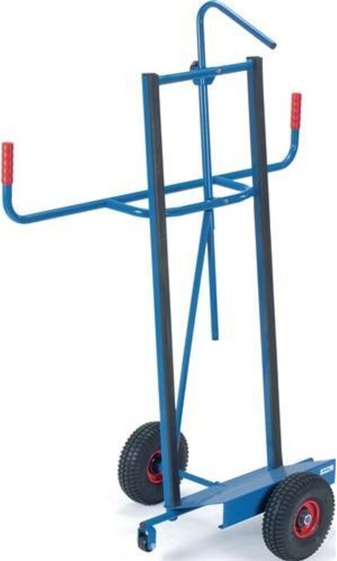 Fetra Plattenkarre zum Längstransport von großflächigen Holz- und Kunststoffplatten, Vollgummi-Bereifung