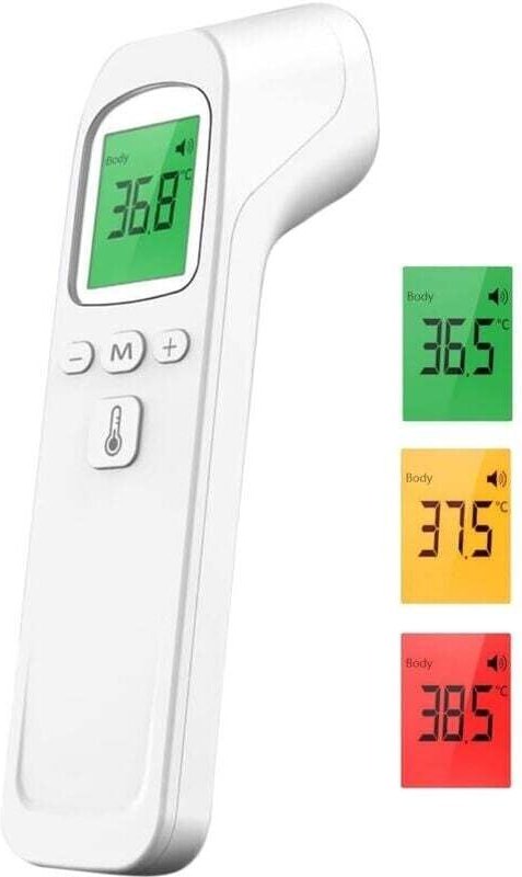 Berührungsloses digitales Stirnthermometer – Infrarot mit LCD-Display – Sofortige Messung für Babys, Kinder und Erwachse...