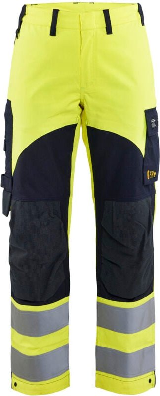 Multinorm-Arbeitshose für Frauen 7189 - Neon Gelb / Marine XL - FR(46) - SE(C44) - Kurz