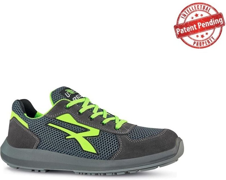 Sicherheitsschuhe niedrig GEMINI ESD S1P SRC - Grau/Limette Grün 39