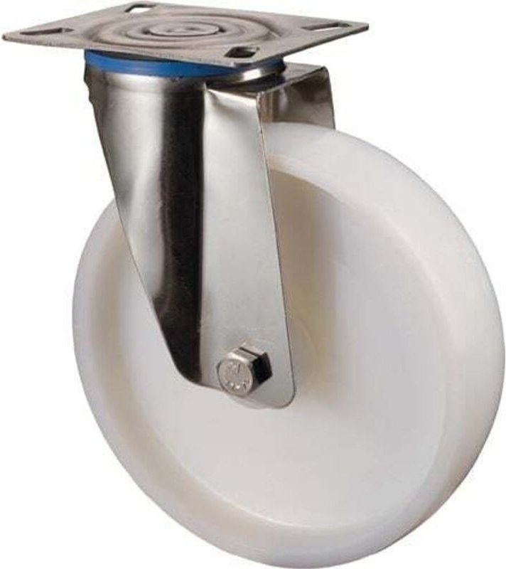 BS Rollen Lenkrolle mit Anschraubplatte Polyamid Gleitlager 50 mm 55 kg - G100.A90.051