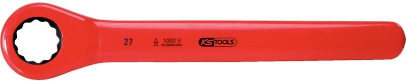 Ks Tools Ratschenringschlüssel mit Schutzisolierung, 24 mm