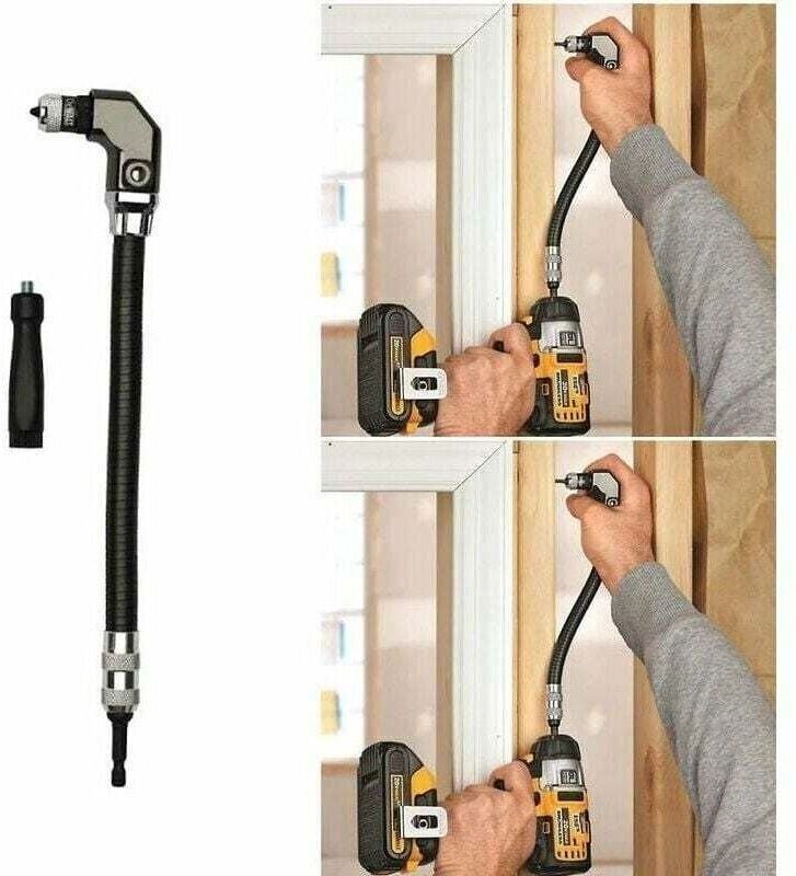 Flexibler 1/4"-Winkelbohrer-/Schraubendreheraufsatz für die Holzbearbeitung