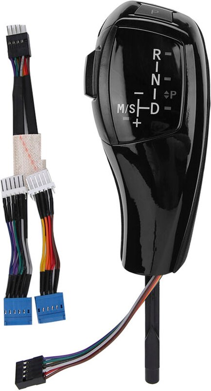 Eosnow Für F30 Style LHD Automatik-LED-Schaltknauf Nachrüstsatz für BMW E90 E92 E84 E89Jet Schwarz