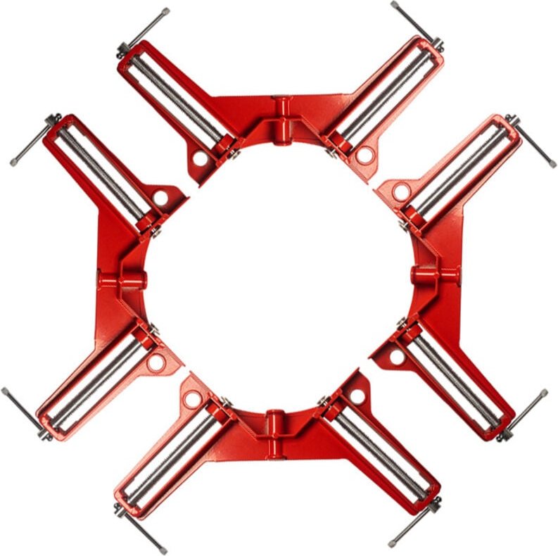 Stück 90 Grad rechtwinklige Klemme, rechtwinklige Klemme, verstellbares Holzbearbeitungs-Eckschraubstock-Set für