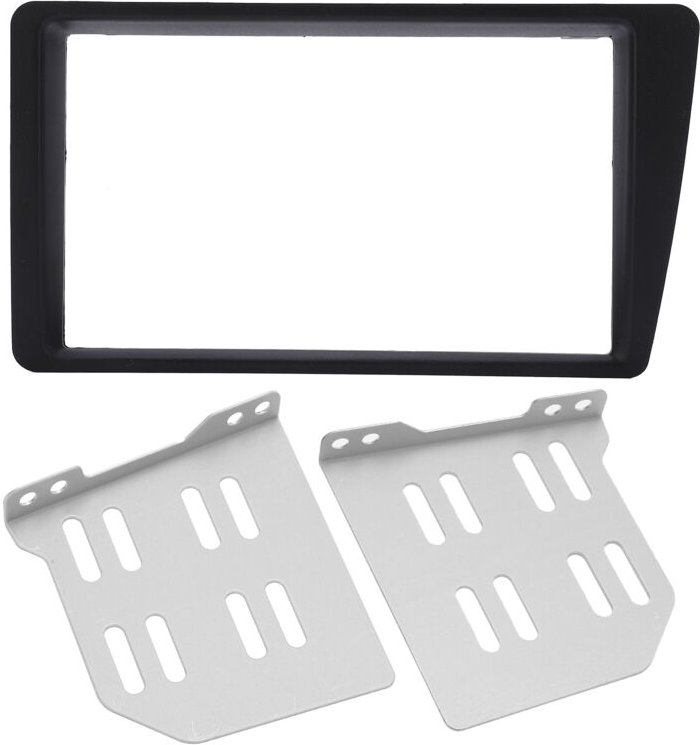 Universelle Stereo-Blende, langlebiger Radiorahmen aus schwarzem ABS-Material für Linkslenker (LHD) Baujahre 2001–2005