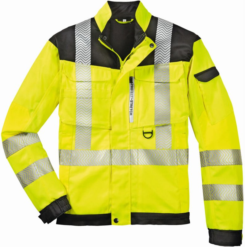 Warnschutz-Bundjacke KENTUCKY leuchtgelb/grau Größe 4XL