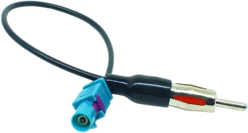 Tlily - Universal Fakra auf din Auto Stereo Radio Antennenadapter Mastantennenadapter