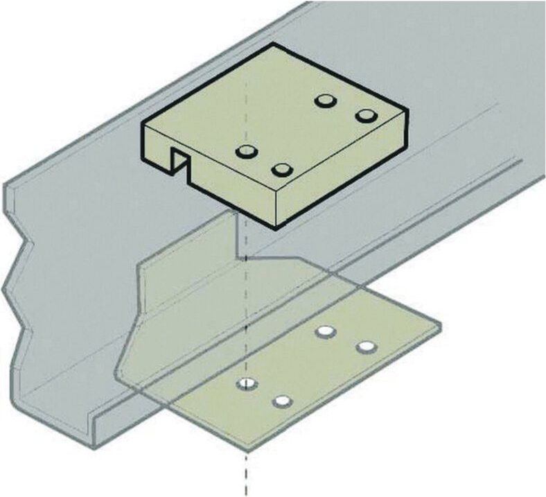 Montage-Kit für Caravan-Transport Em203/303+/303a+/305 Aluminium-Klemmen für Rahmen-Set - Enduro