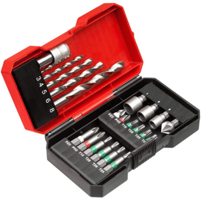 Einhell Bit-Bohrerbox 22-teilig Sechskant Betonbohrer