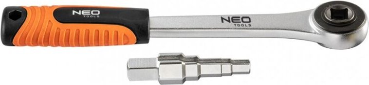 Profi Stufenschlüssel Set mit Durchsteck-Knarre aus CrV Stahl