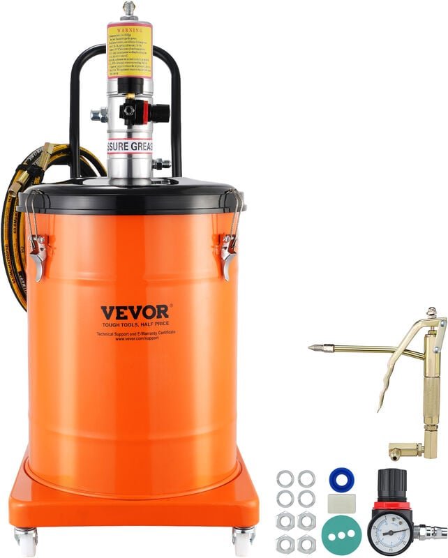 Mophorn - vevor Fettpumpe 40L Luftbetriebene Fettpumpe 0,6–0,8 MPa Aluminiumdruckguss-Pumpe -20-100℃ Betriebstemperatur,...