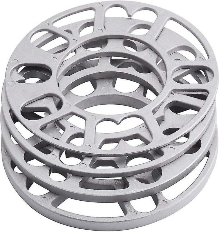 BEBUSINGOTO 4-teilige 3-mm-Aluminium-Radabstandshalter, universelle Ersatz-Distanzscheiben