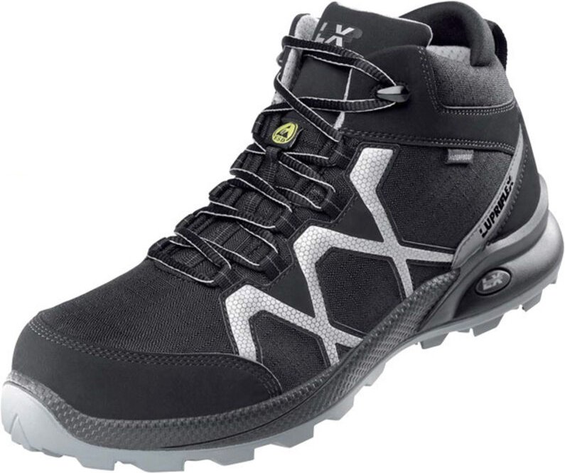 Lupriflex Sicherheitsstiefel 4-110 Speed Aqua Mid S3 ESD SRC Gr.43 schwarz/silber