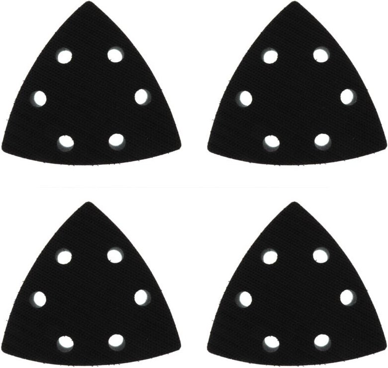 Stück 90 x 90 mm Dreieck-Polierpads für Schleifmaschinen, 6-Loch-Dreieck-Polierpads aus weichem Schwamm, passend für all...